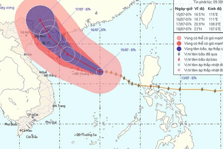 Tin khẩn: Bão Conson nhằm vào Quảng Ninh, Thanh Hóa