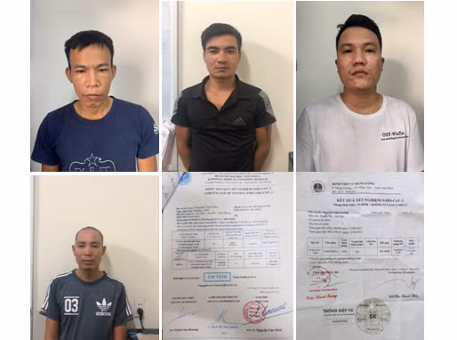 Các đối tượng có liên quan đến vụ việc tại cơ quan chức năng.