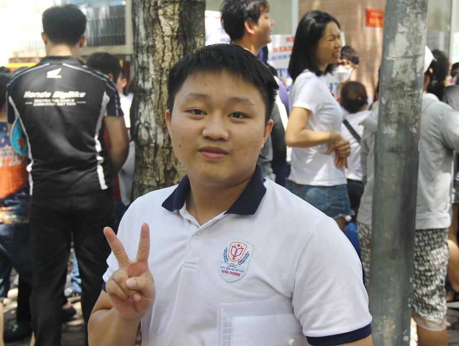 Thí sinh Hồ Trọng Bách. Thí sinh Hồ Trọng Bách.