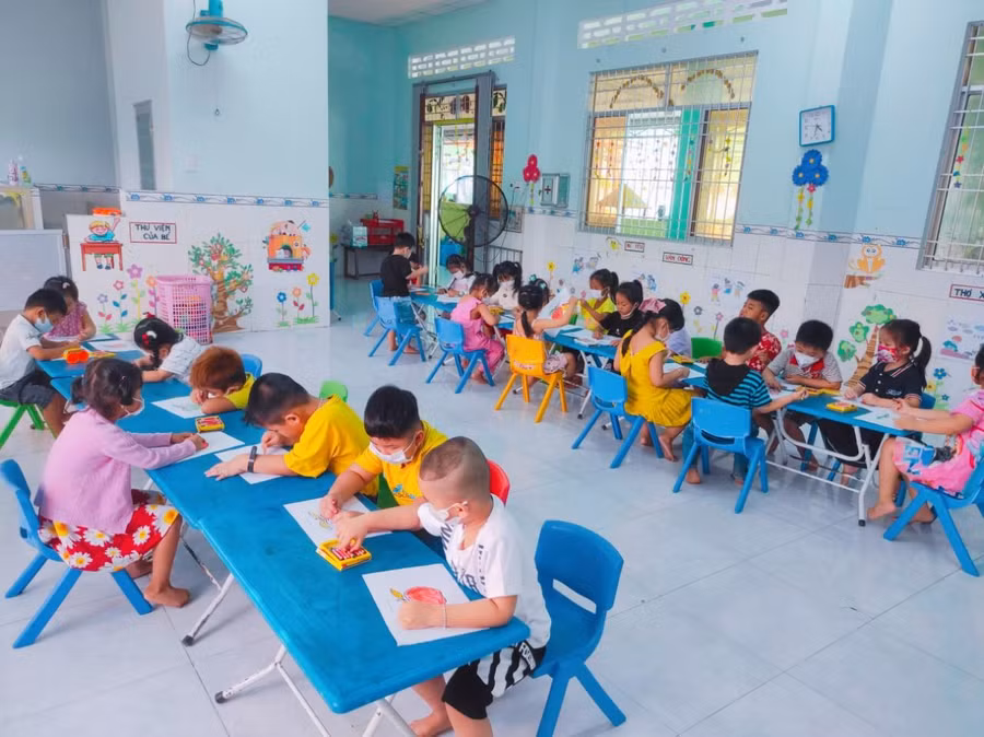 Tỉnh Trà Vinh đã hoàn thành phổ cập giáo dục mầm non cho trẻ 5 tuổi. Ảnh minh hoạ/internet.