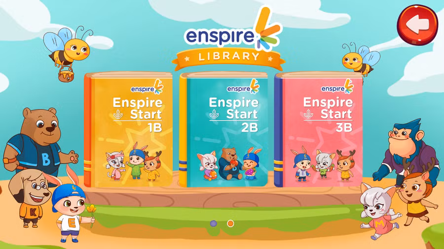 Enspire Start xây dựng 105 bài học theo các chủ đề mầm non.