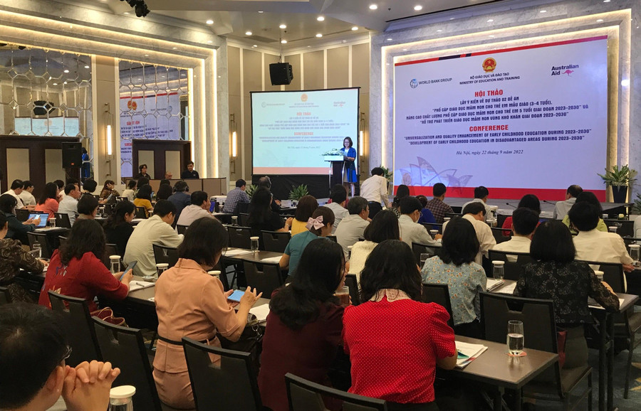 Hội thảo có sự tham gia của đại diện các cơ quan trung ương, tổ chức quốc tế và lãnh đạo Sở GD&amp;ĐT 63 tỉnh, thành trên cả nước.