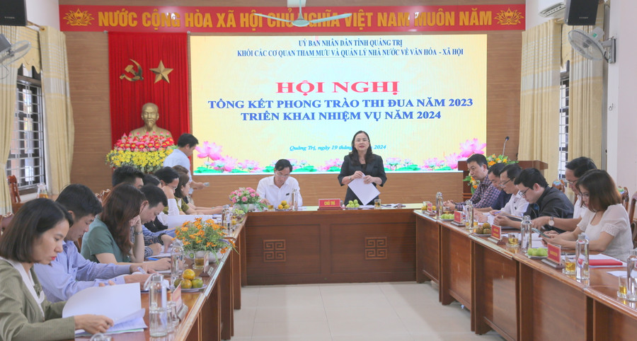 Hội nghị tổng kết phong trào thi đua khối các cơ quan Văn hóa-xã hội.