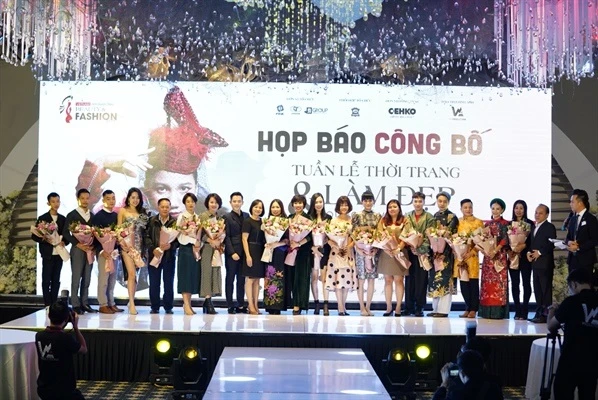 Họp báo công bố Tuần lễ thời trang và làm đẹp quốc tế Việt Nam 2019.