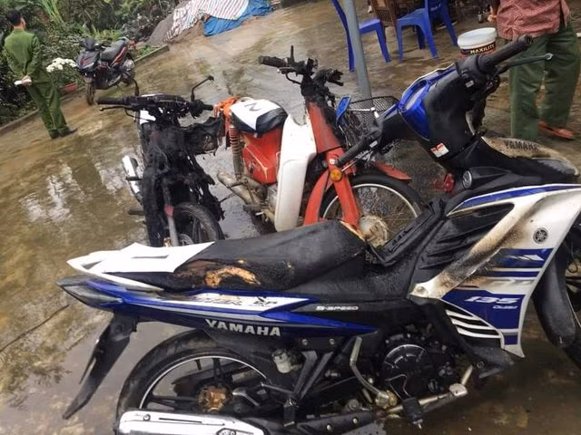 Tài sản của người dân bị hư hỏng sau khi bị đối tượng phóng hỏa.