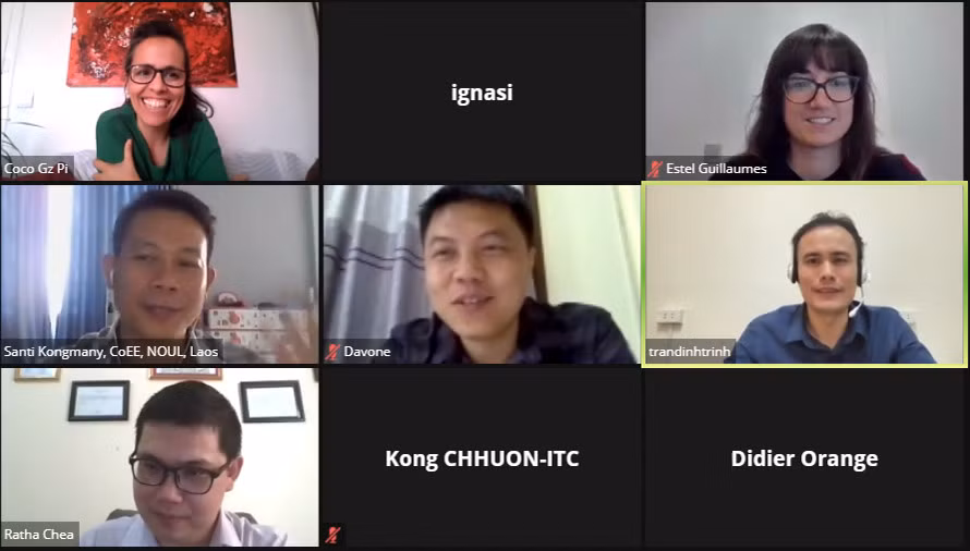 Các thành viên của Dự án họp online trong bối cảnh toàn cầu đang chịu ảnh hưởng bởi dịch bệnh Covid-19. 