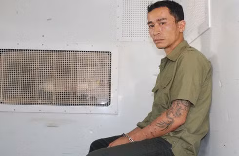 Đối tượng Nguyễn Văn Cảnh - kẻ tạt axit chị Nhâm thời điểm bị bắt giữ