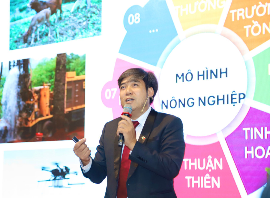 PGS.TS Sử Thanh Long tham luận tại hội nghị.