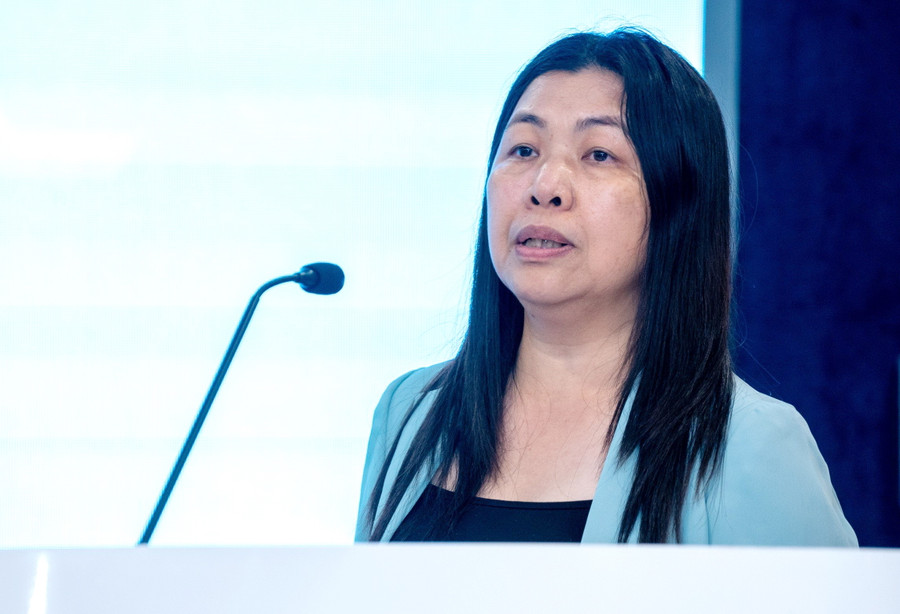 TS Nguyễn Thị Thu Thủy - Phó Vụ trưởng Vụ Giáo dục đại học báo cáo tại hội thảo. TS Nguyễn Thị Thu Thủy - Phó Vụ trưởng Vụ Giáo dục đại học báo cáo tại hội thảo.