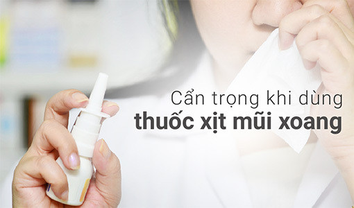 Dùng thuốc xịt mũi xoang có thể gây ra vài tác dụng phụ