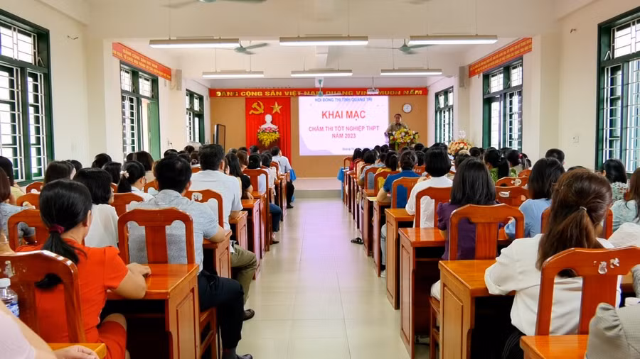 Quảng Trị triển khai chấm thi tốt nghiệp THPT.