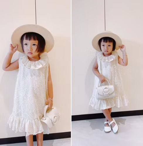 Hình ảnh dễ thương của bé Sóc - con nuôi thứ 8 của NTK Đỗ Mạnh Cường