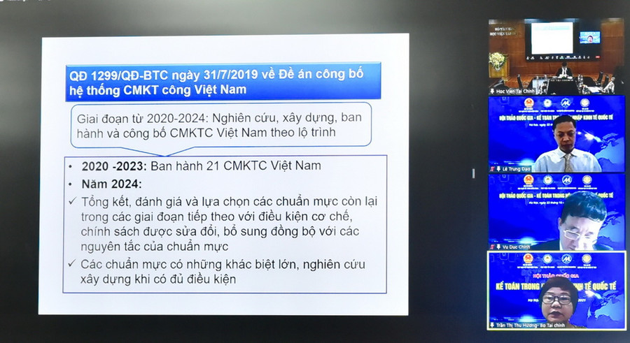 Hội thảo diễn ra theo hình thức trực tuyến