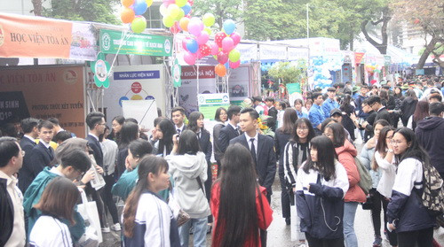 Hàng nghìn học sinh, phụ huynh đến tham dự Ngày hội tư vấn tuyển sinh, hướng nghiệp năm 2019 Hàng nghìn học sinh, phụ huynh đến tham dự Ngày hội tư vấn tuyển sinh, hướng nghiệp năm 2019