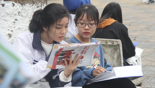 Chăm chú đọc những thông tin cần thiết trong mùa tuyển sinh năm nay