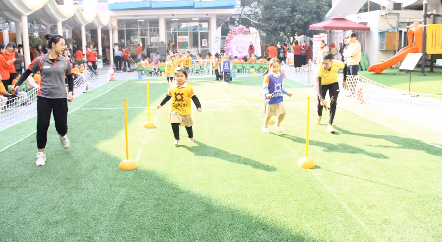 Một hoạt động phát triển chương trình giáo dục của Trường Mầm non Xuân La (Tây Hồ, Hà Nội).