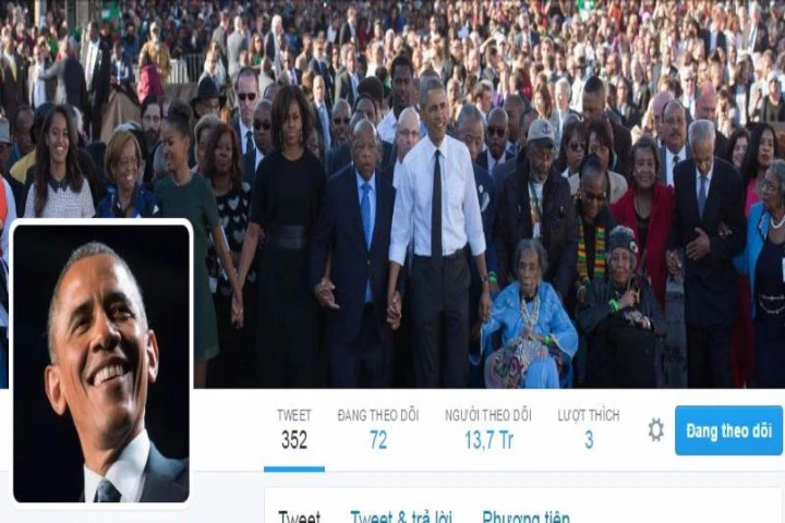 Xúc động lời chia sẻ cuối cùng trên Twitter của Obama