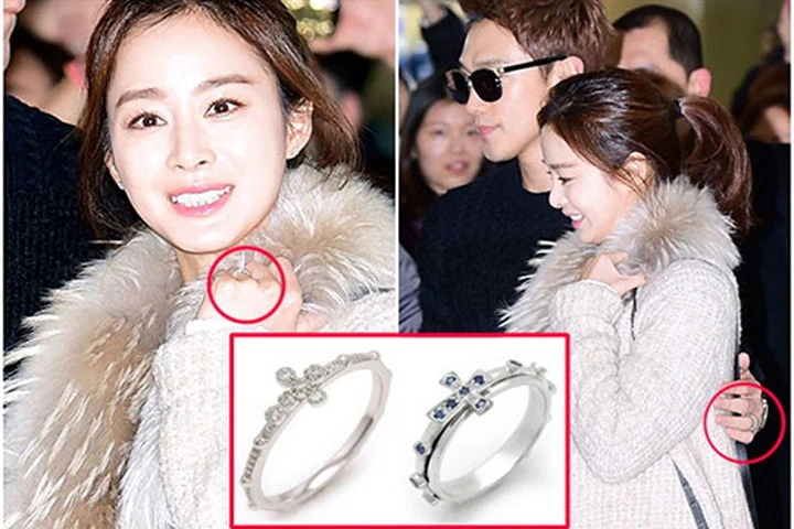 Lộ diện nhẫn cưới của cặp đôi quyền lực Kim Tae Hee và Bi Rain