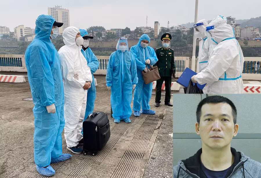 Cơ quan Công an tỉnh Lào Cai bàn giao đối tượng Hoàng Hướng Tân cho Công an Trung Quốc.