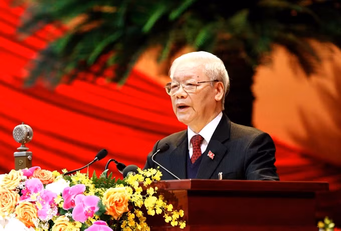 Tổng Bí thư, Chủ tịch nước Nguyễn Phú Trọng phát biểu tại Phiên khai mạc.