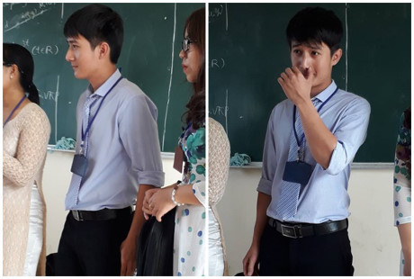Thầy giáo thực tập điển trai được nhiều học sinh yêu mến - Ảnh 1 Thay giao thuc tap dien trai duoc nhieu hoc sinh yeu men - Anh 1