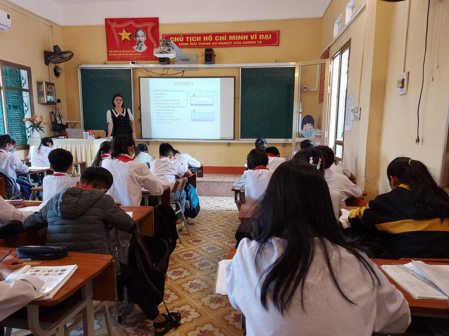 Các trường học trên địa bàn huyện Trấn Yên quyết tâm nói không với khói thuốc.