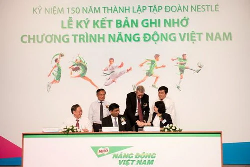 Nestle đồng hành với thể thao học đường Việt Nam