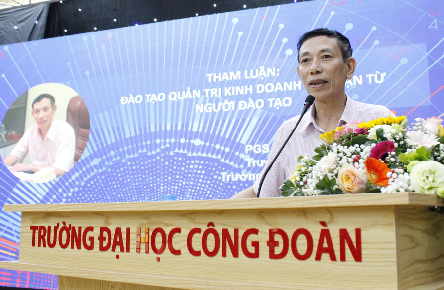 PGS.TS Vũ Quang Thọ - nguyên Phó Hiệu trưởng Trường ĐH Công đoàn: Cần gắn kết chặt chẽ giữa giảng dạy lý thuyết với thực tiễn tại doanh nghiệp. PGS.TS Vũ Quang Thọ - nguyên Phó Hiệu trưởng Trường ĐH Công đoàn: Cần gắn kết chặt chẽ giữa giảng dạy lý thuyết với thực tiễn tại doanh nghiệp.