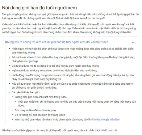 Cách chặn video phản cảm, khiêu dâm, không phù hợp với trẻ nhỏ trên YouTube - Ảnh 2 Cach chan video phan cam, khieu dam, khong phu hop voi tre nho tren YouTube - Anh 2