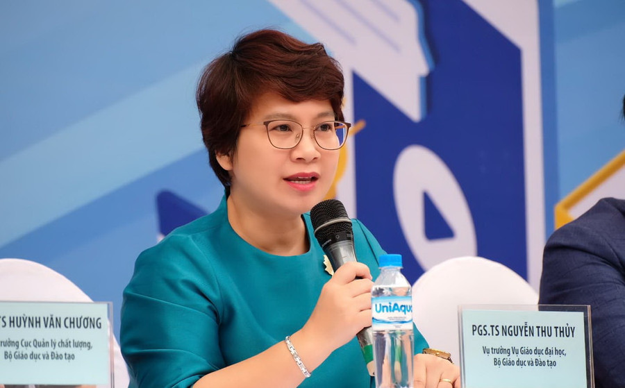 PGS.TS Nguyễn Thu Thuỷ - Vụ trưởng Vụ Giáo dục đại học (Bộ GD&ĐT). PGS.TS Nguyễn Thu Thuỷ - Vụ trưởng Vụ Giáo dục đại học (Bộ GD&ĐT).