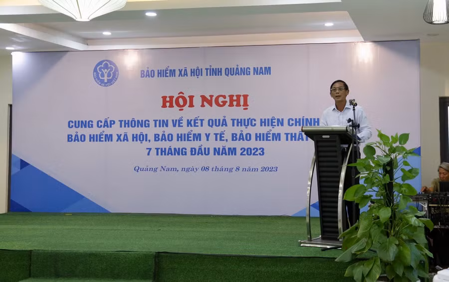 Ông Nguyễn Văn Hùng, Phó Giám đốc BHXH tỉnh Quảng Nam.