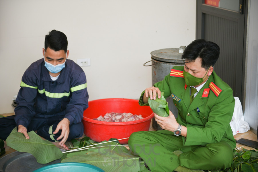 Không khí đầm ấm, quây quần của các lực lượng Công an quận Bắc Từ Liêm.