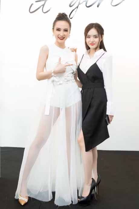 Em gai Angela Phuong Trinh nho be, ngay tho ben chi gai hon 1 tuoi - Anh 6