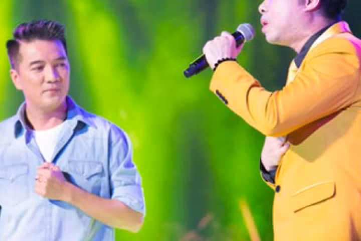 Mr Đàm xin "chịu thua" Ngọc Sơn khi song ca