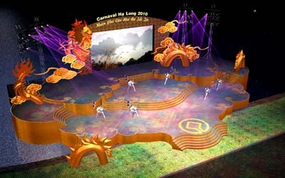 Lễ hội du lịch Hạ Long 2010 dự kiến sẽ lấy hình tượng "Thăng Long" làm chủ đạo trong thiết kế sân khấu. (Ảnh internet) Lễ hội du lịch Hạ Long 2010 dự kiến sẽ lấy hình tượng "Thăng Long" làm chủ đạo trong thiết kế sân khấu. (Ảnh internet)