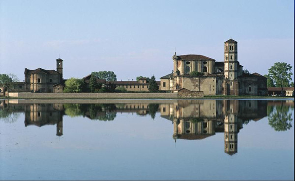 Lucedio Abbey is a twelfth-century former Cistercian foundation near Trino, north-west Italy. It played an important role in the development of rice production in the region. This area is now called Principato di Lucedio, namely the princely estate of Lucedio. Due to the heavy dependence on water, the predictable glacier melting on Alps and the declining of rainfall would threaten the rice production.