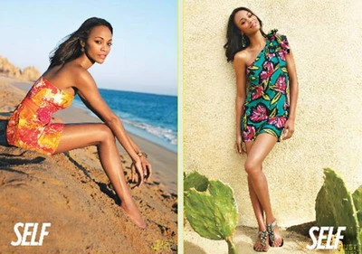 Zoe Saldana rạng ngời trước biển