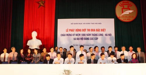 Giáo dục Hà Nội phát động thi đua đặc biệt mừng 1000 năm Thăng Long