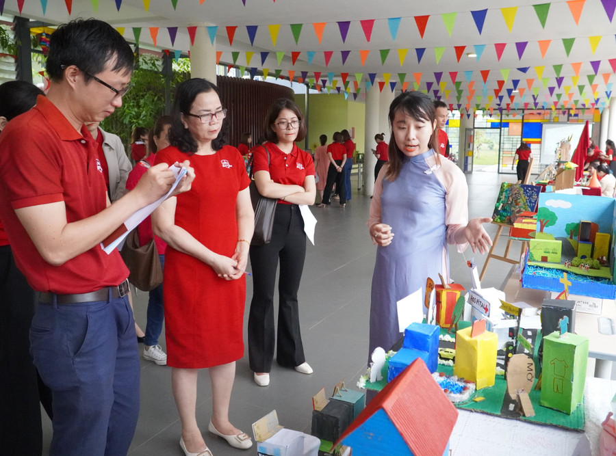 Các sản phẩm dự thi thể hiện sự đầu tư kỹ lưỡng của giáo viên.