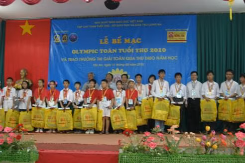 Olympic toán tuổi thơ: 22 giải vàng được trao ảnh 1 Các thí sinh đoạt giải Huy chương vàng