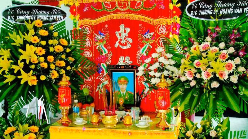 Di ảnh Đại úy Hoàng Văn Yên. Ảnh: Bộ Công an