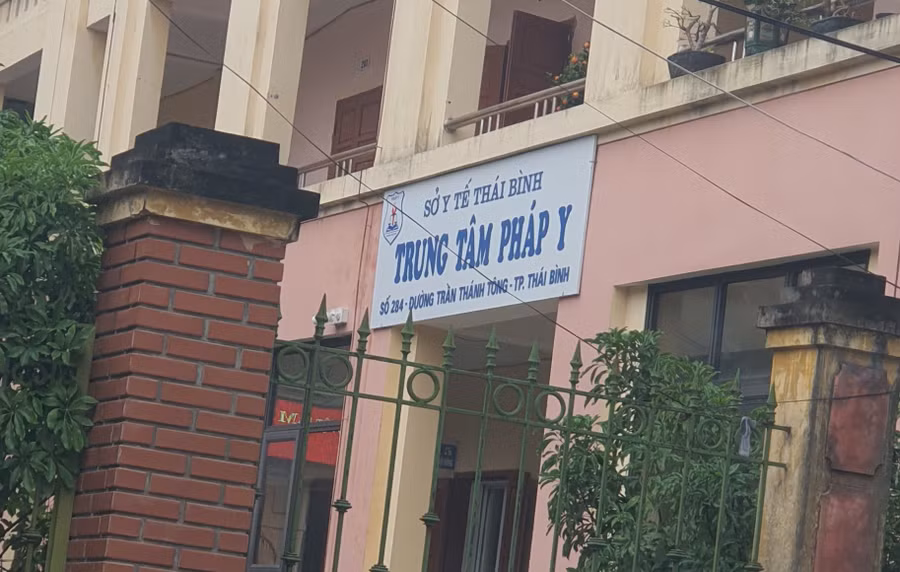 Trung tâm Pháp y tỉnh Thái Bình.