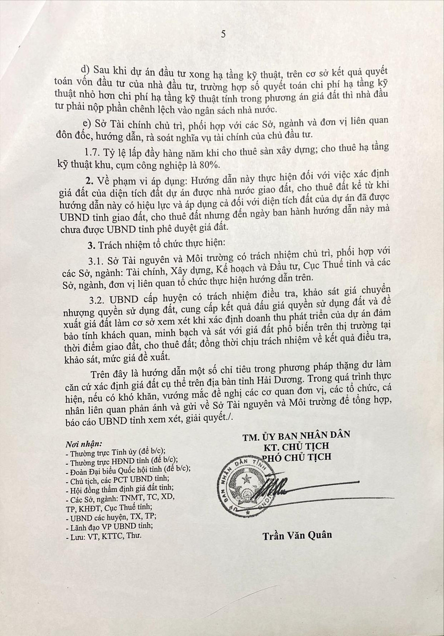 Hướng dẫn 3224/HD-UBND ngày 7/11/2022 do ông Trần Văn Quân, Phó Chủ tịch UBND tỉnh ký ban hành đã tạo ra cú sốc rất lớn cho thị trường bất động sản tỉnh Hải Dương. Hướng dẫn 3224/HD-UBND ngày 7/11/2022 do ông Trần Văn Quân, Phó Chủ tịch UBND tỉnh ký ban hành đã tạo ra cú sốc rất lớn cho thị trường bất động sản tỉnh Hải Dương.