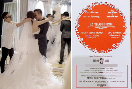Choáng với quy định Trấn Thành - Hari Won đặt ra cho khách mời đám cưới - Ảnh 1 Choang voi quy dinh Tran Thanh - Hari Won dat ra cho khach moi dam cuoi - Anh 1