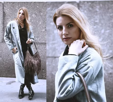 10 kieu ao khoac mau xam sieu phong cach cho phai dep trong nam 2017 - Anh 8