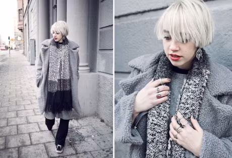 10 kieu ao khoac mau xam sieu phong cach cho phai dep trong nam 2017 - Anh 2