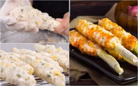 Tom muc xien sa nuong thom lung gian bep - Anh 1