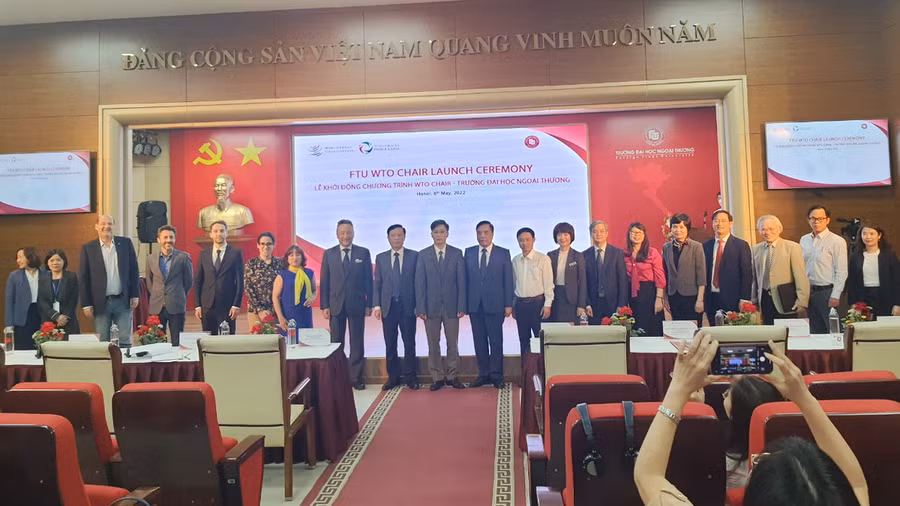 Lễ khởi động Chương trình WTO Chairs của Trường ĐH Ngoại thương diễn ra thành công.
