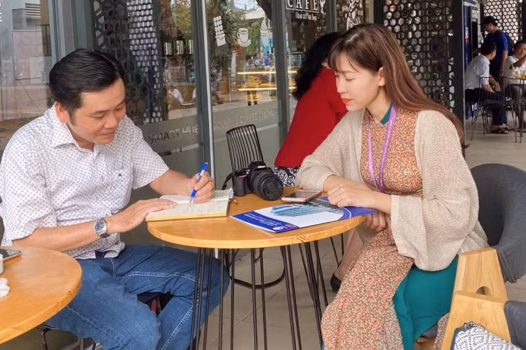 ThS Lê Việt Tiên trong cuộc trao đổi với PV Báo GD&amp;TĐ. Ảnh: T.G