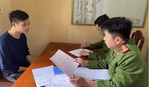 Đối tượng Dương Văn Minh tại cơ quan chức năng